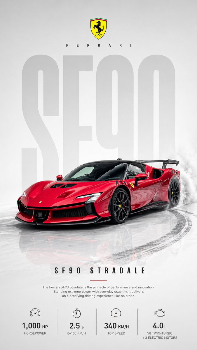 Automotive poster transformation prompt example 2