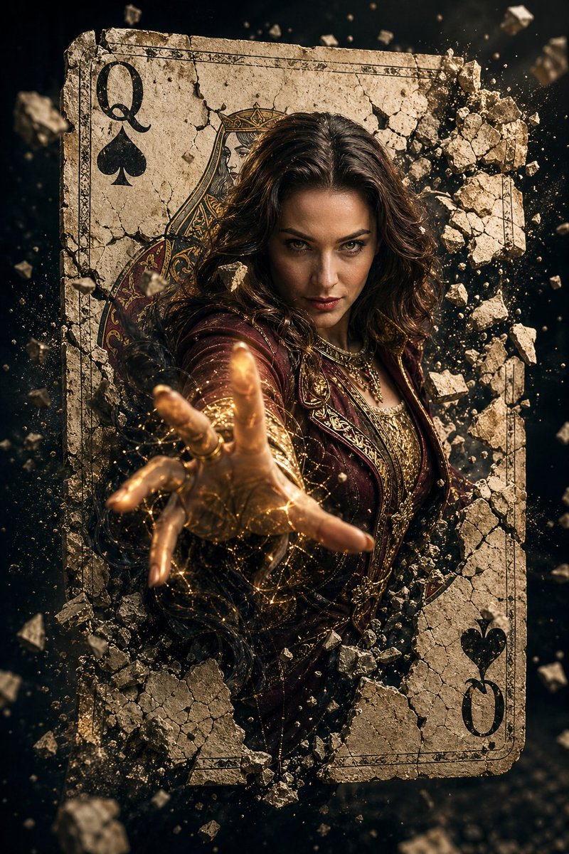Epic Fantasy Movie Poster AI image template preview