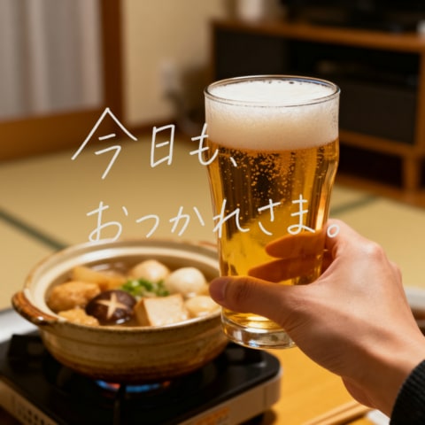 Cozy Beer Toast with Oden AI image template preview