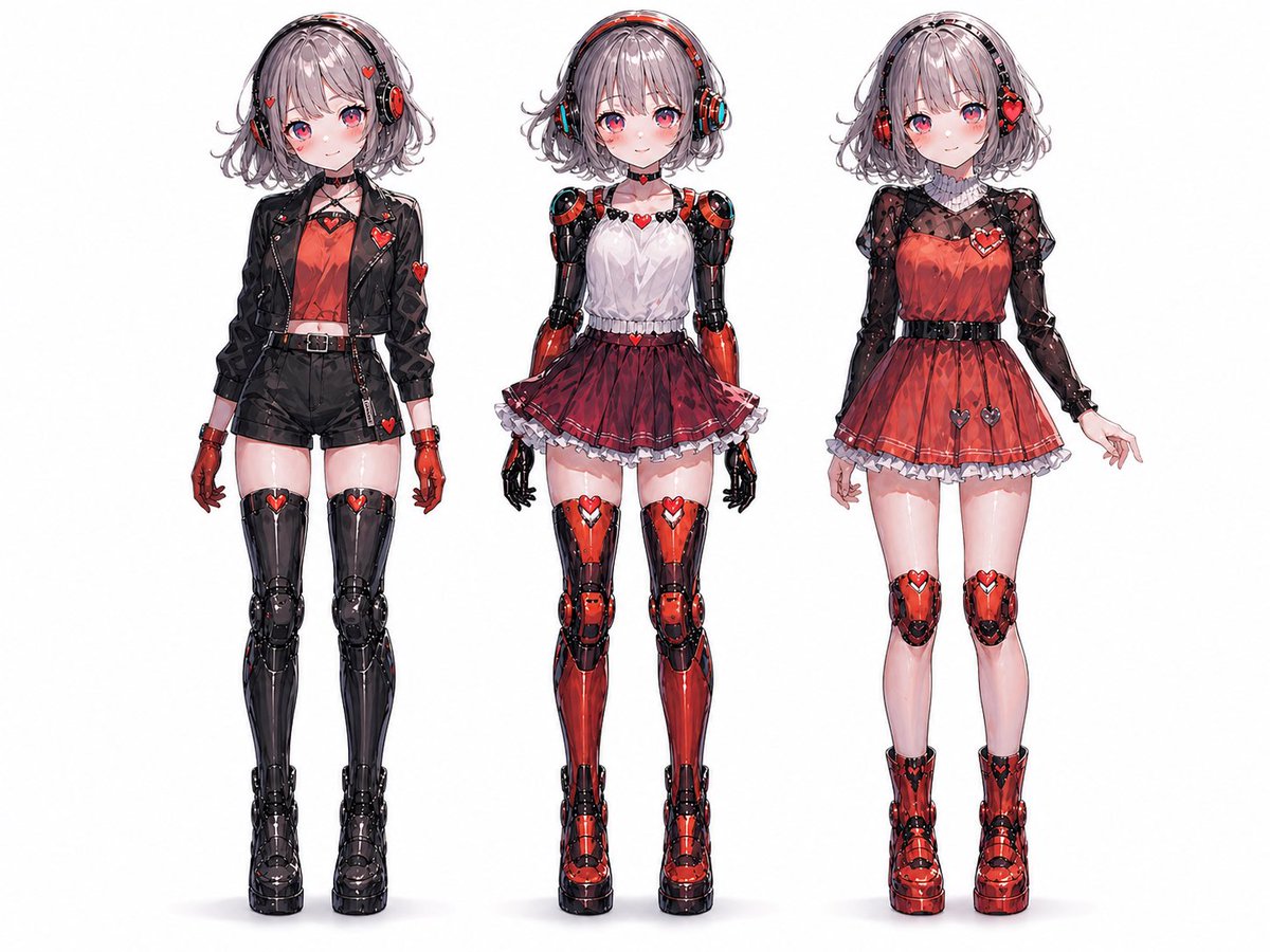 Three Android Idol Girls on Concert Stage example 2