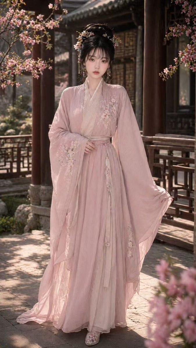 Song Dynasty Hanfu Portrait AI image template preview