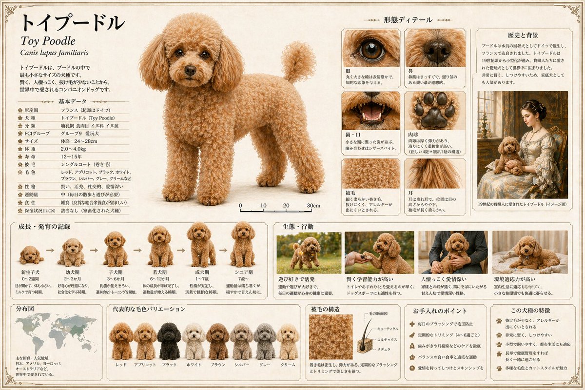Detailed Animal Encyclopedia Generation example 2