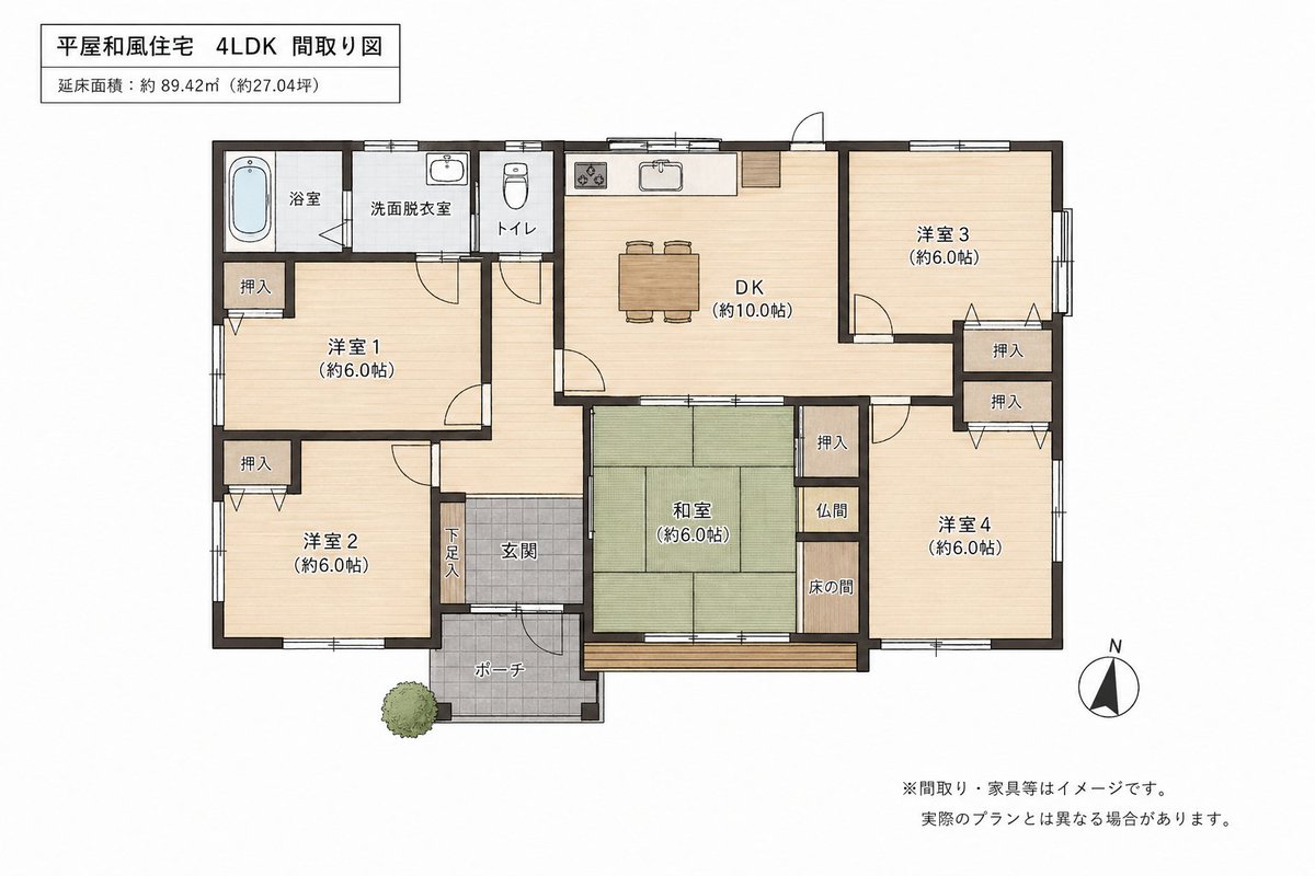 Japanese House Floor Plan Generator AI image template preview