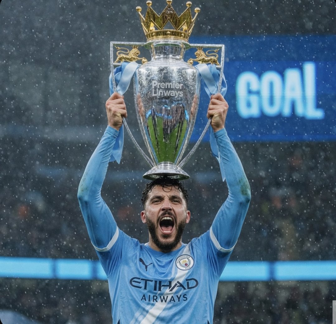 Rainy Premier League Trophy Celebration AI image template preview