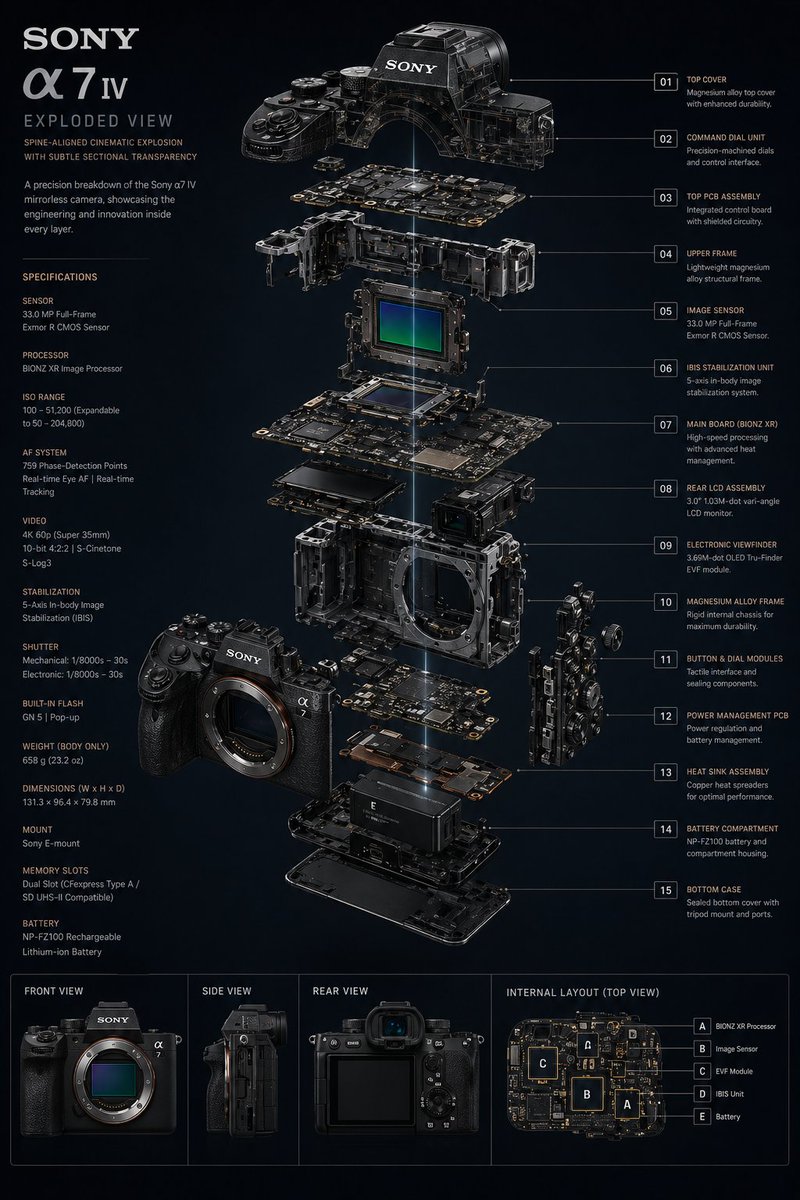 Technology Exploded View AI image template preview