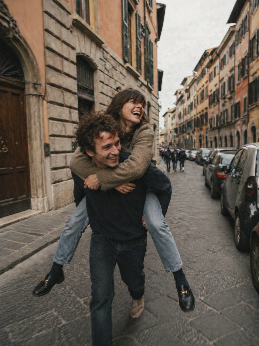 Candid European Street Photography AI image template preview