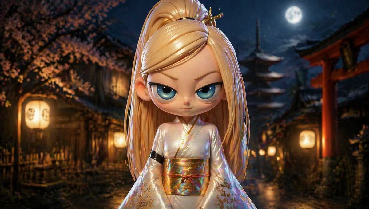 Character Consistency in Kyoto Setting AI image template preview