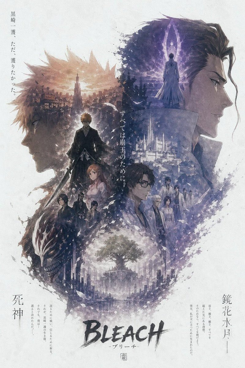 Anime-Style Cinematic Character Poster AI image template preview