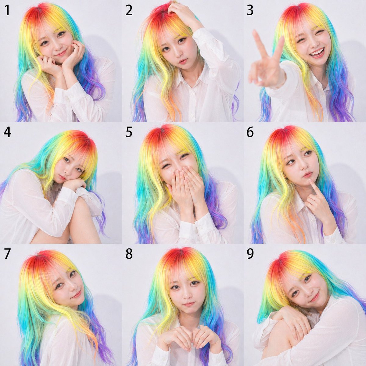 Awkward Blurry Nightclub Rainbow Hair Shot example 4