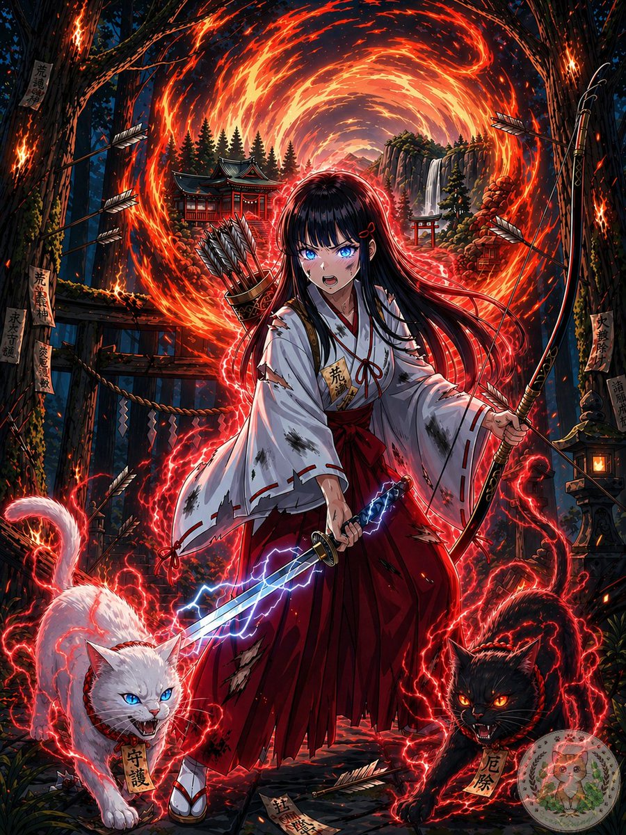 Anime Shrine Maiden Movie Poster example 2