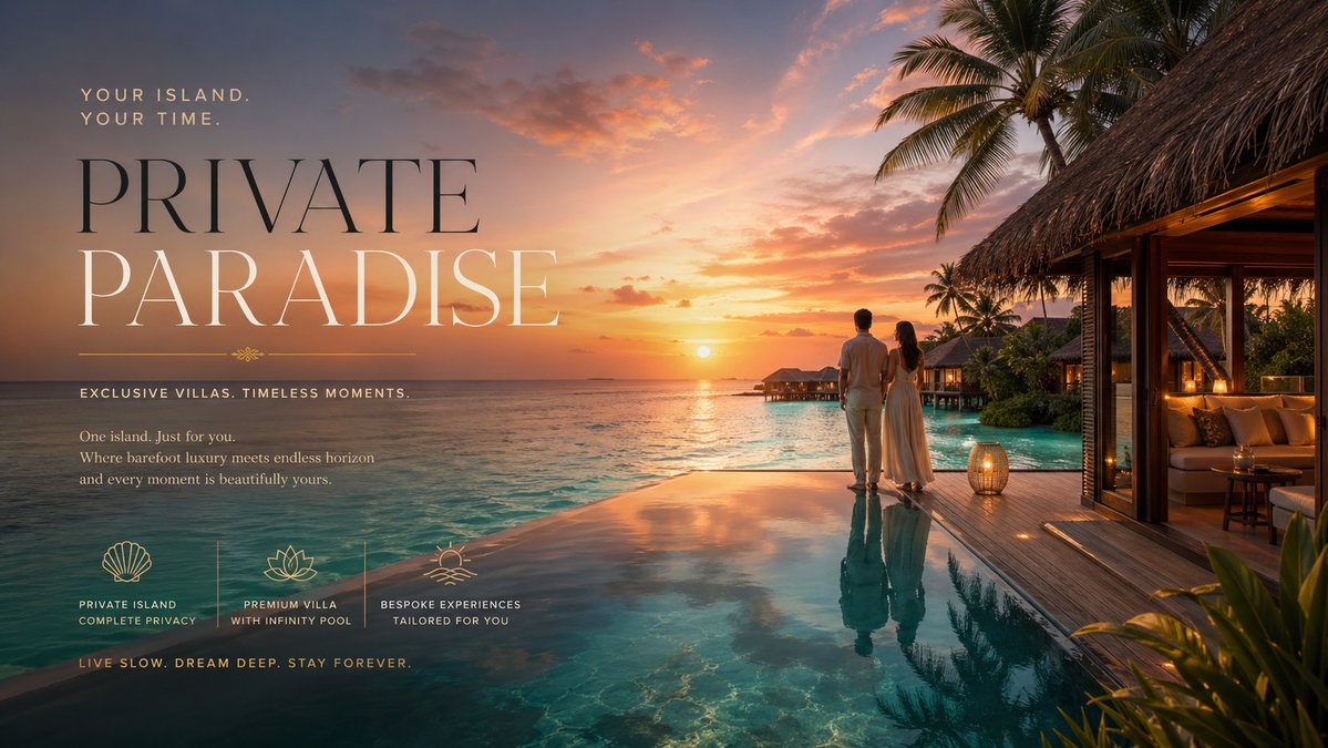 Luxury Resort Paradise Advertisement example 4