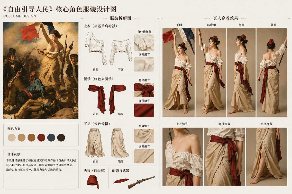Classic Painting Fashion Analysis AI image template preview