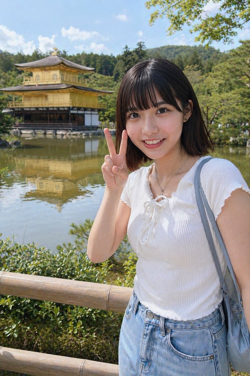 Kyoto Tourist Photo Edit AI image template preview