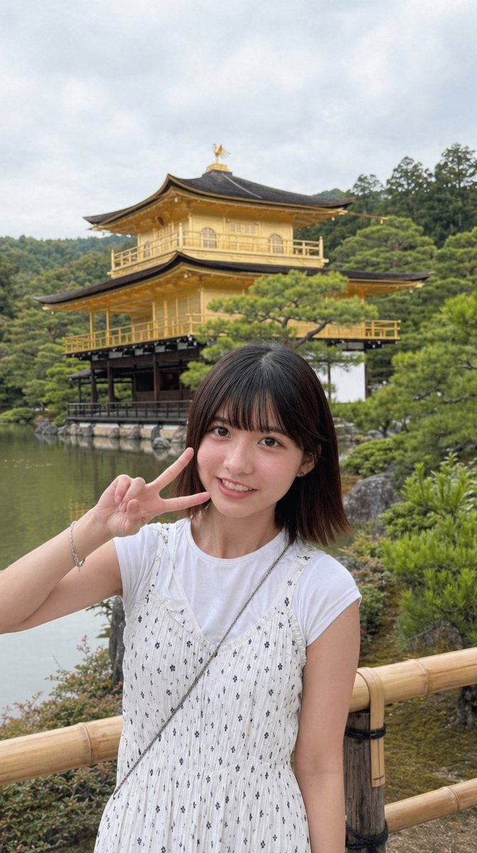Arcade Portrait to Kyoto Travel Photo AI image template preview