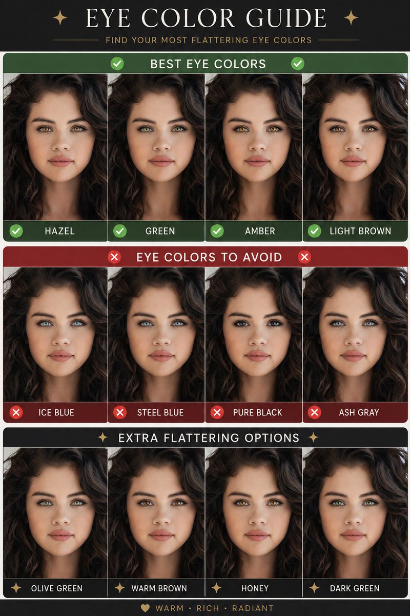 Eye Color Analysis Guide AI image template preview