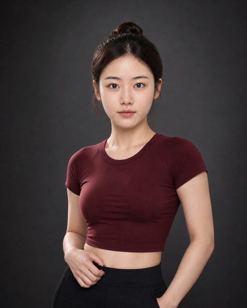 Premium Sporty Creator Portrait AI image template preview