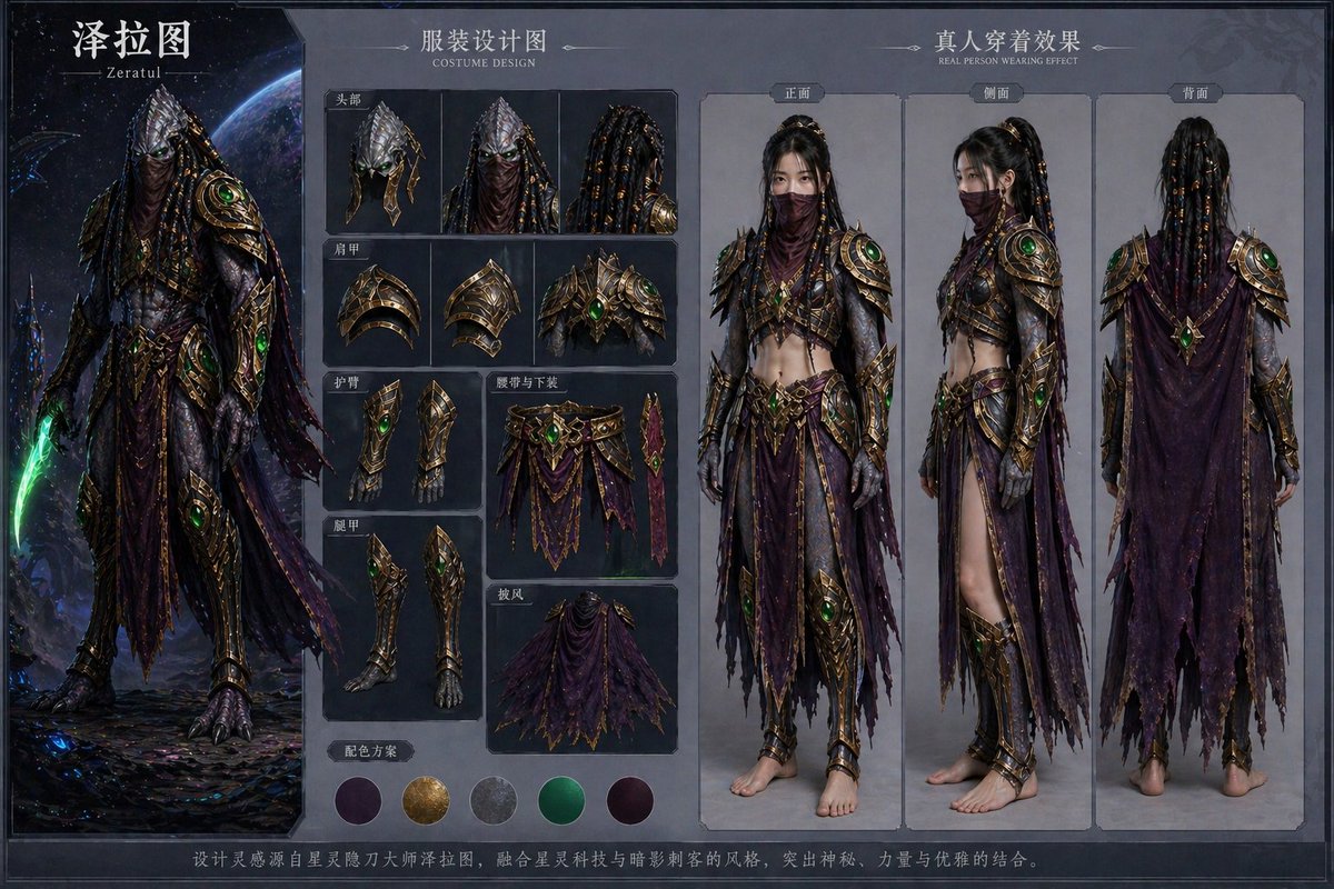 Character Costume Design Transfer AI image template preview