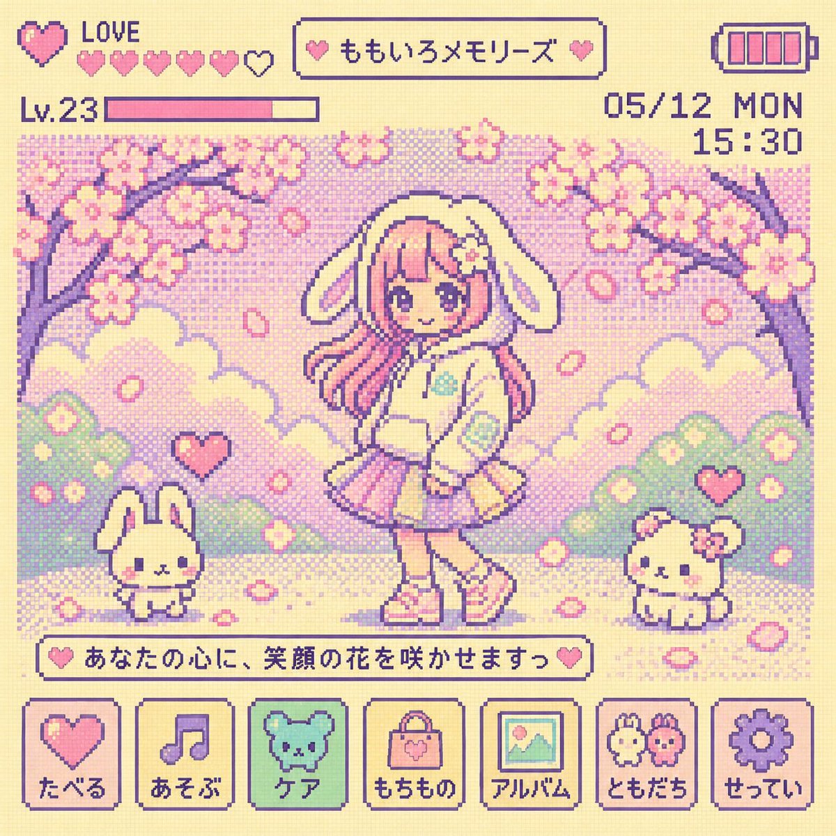 Y2K Tamagotchi LCD Filter AI image template preview