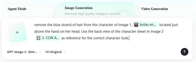 AI Artifact Removal Instruction example 2