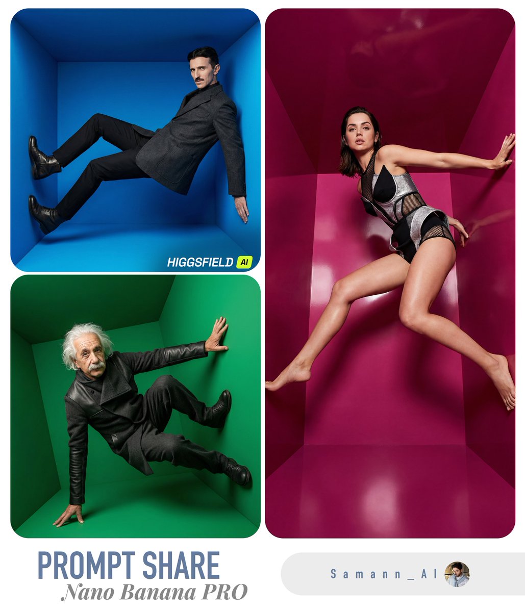 Fashion Editorial Color Box AI image template preview