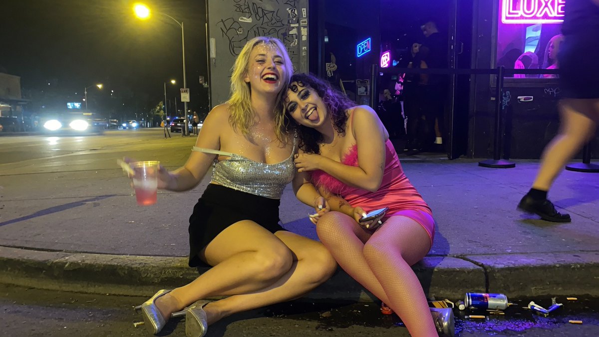 Candid Nightclub Curb Scene AI image template preview