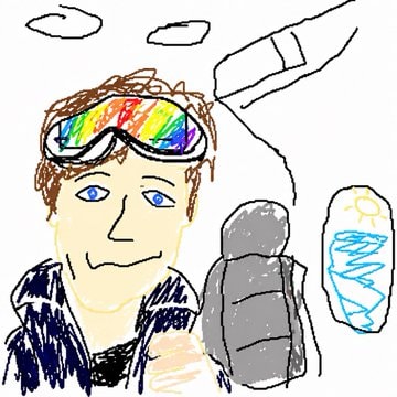 MS Paint Style Redraw AI image template preview