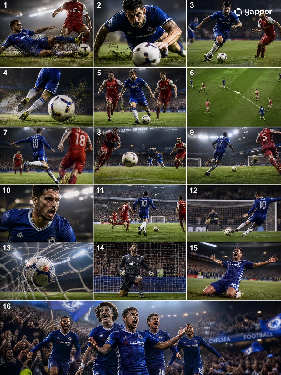 Cinematic Soccer Storyboard AI image template preview