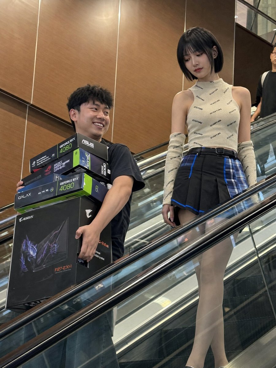 Candid Mall Shopping Snapshot AI image template preview