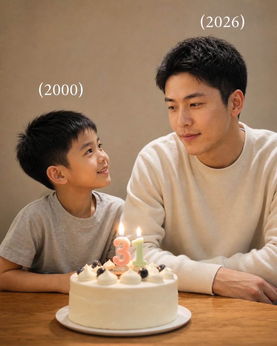 Time-Travel Birthday Reunion Portrait example 2