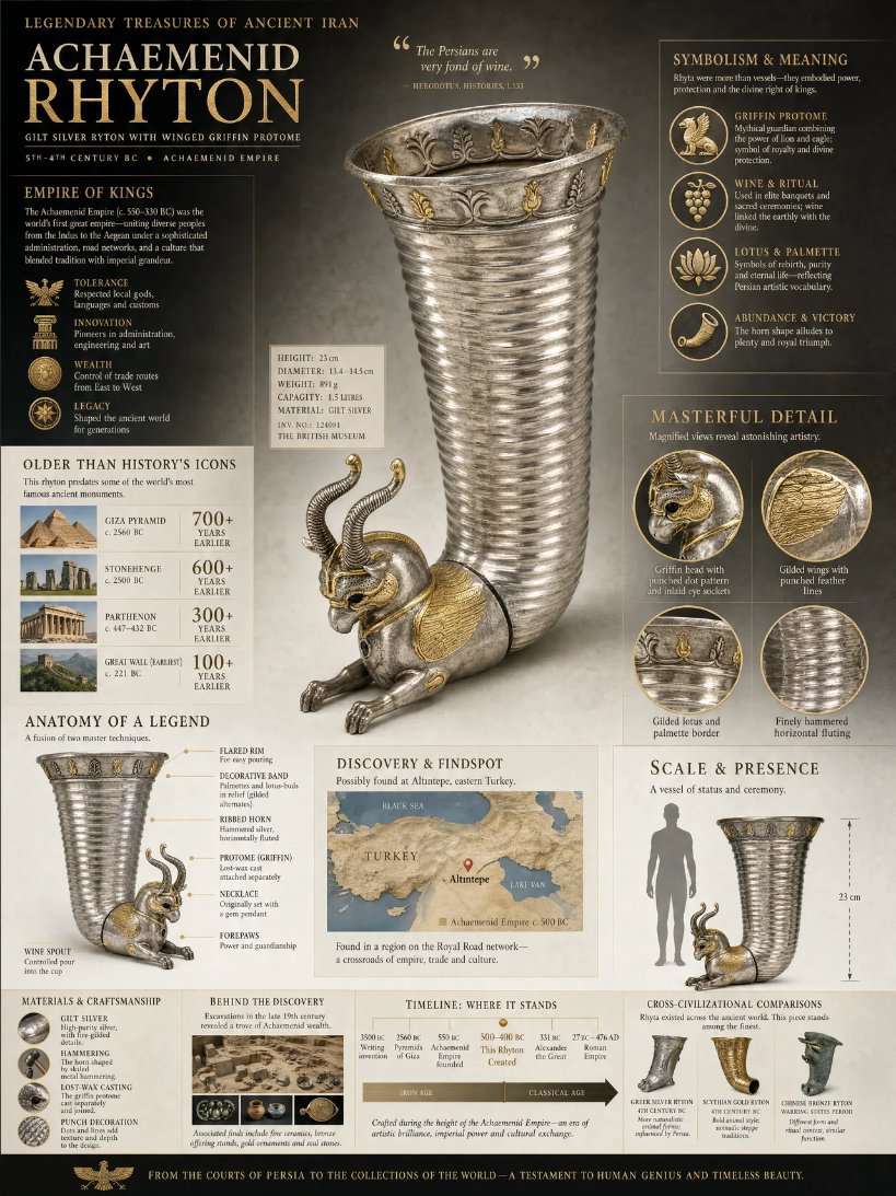 Museum Archaeological Infographic Plate AI image template preview