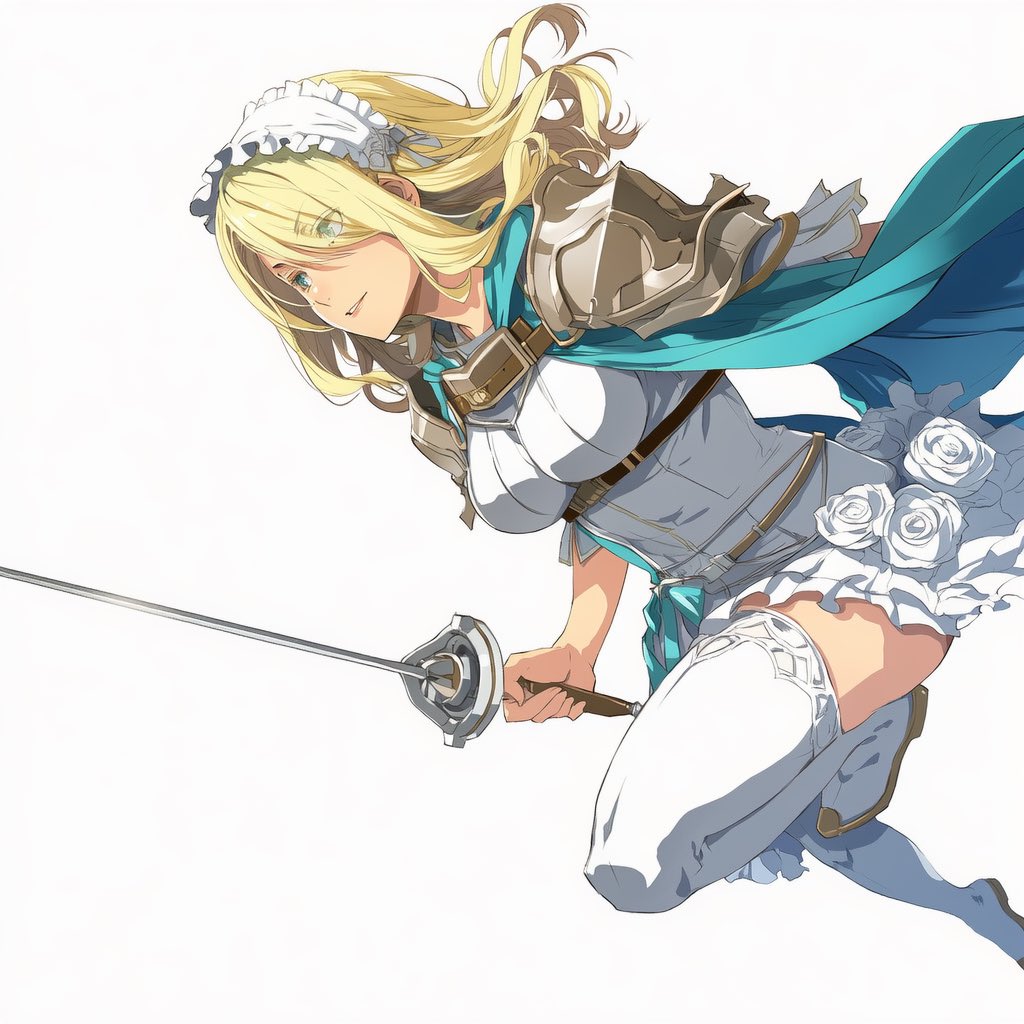 Flying Maid Knight Doodle example 2
