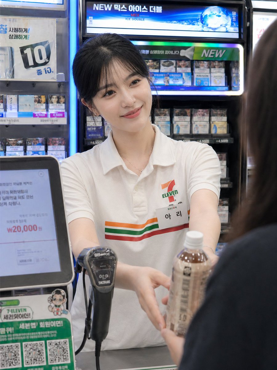 Candid Convenience Store Checkout AI image template preview