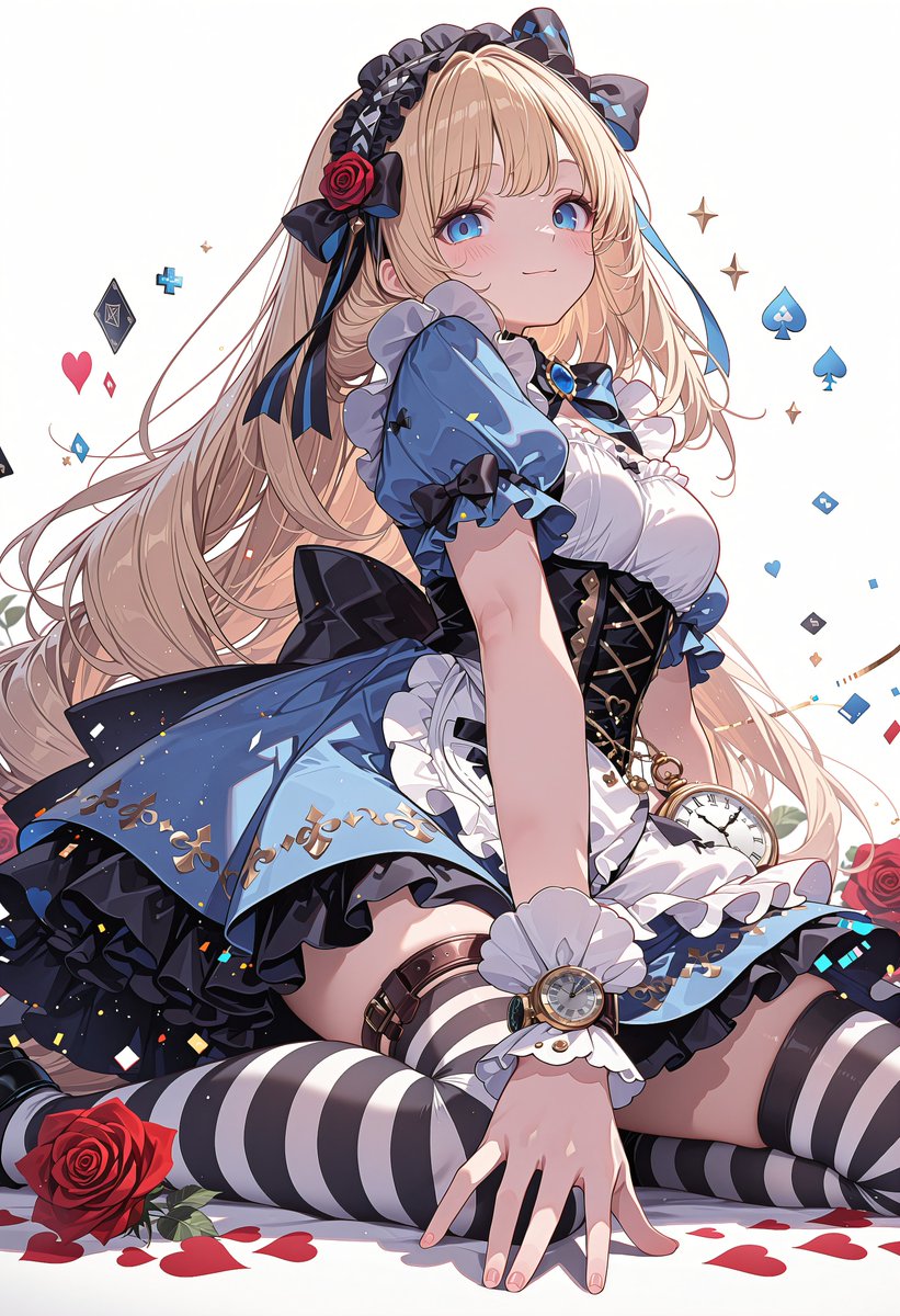 Gothic Alice Anime Portrait AI image template preview