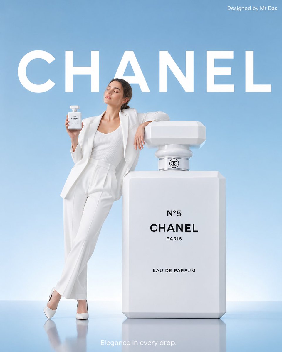Minimalist Perfume Commercial AI image template preview