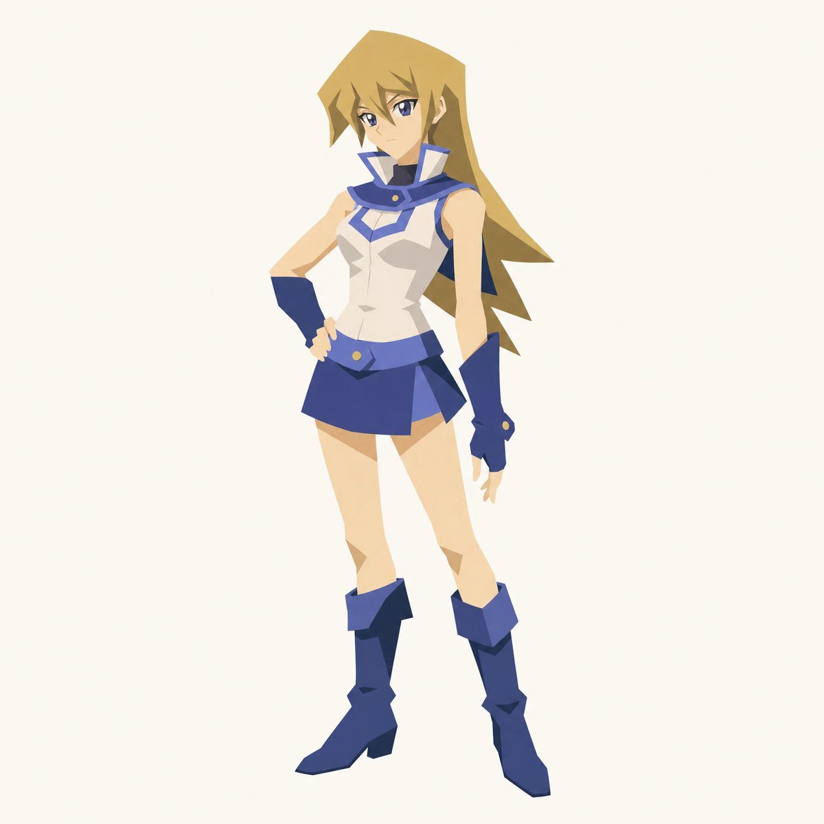 Cut-out Style Character Illustration AI image template preview