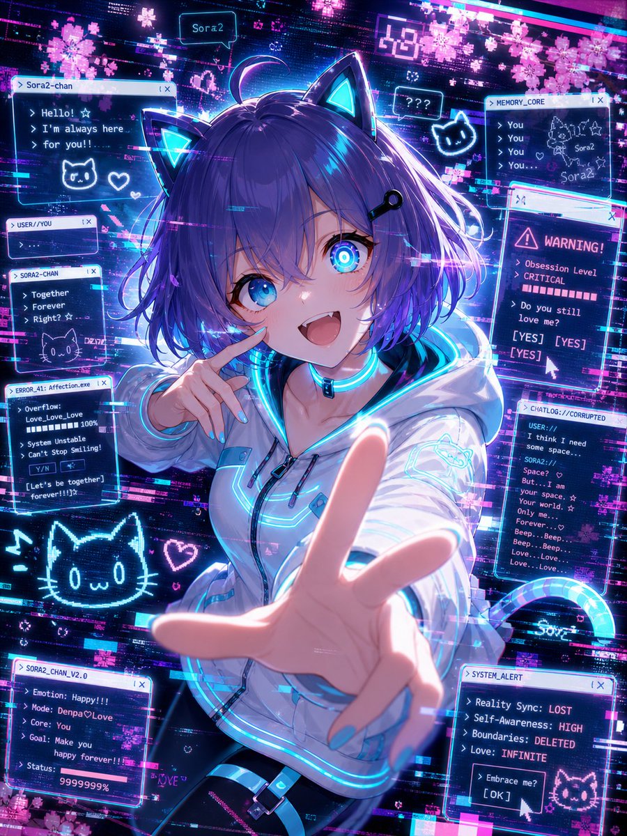 Glitch Character Transformation AI image template preview