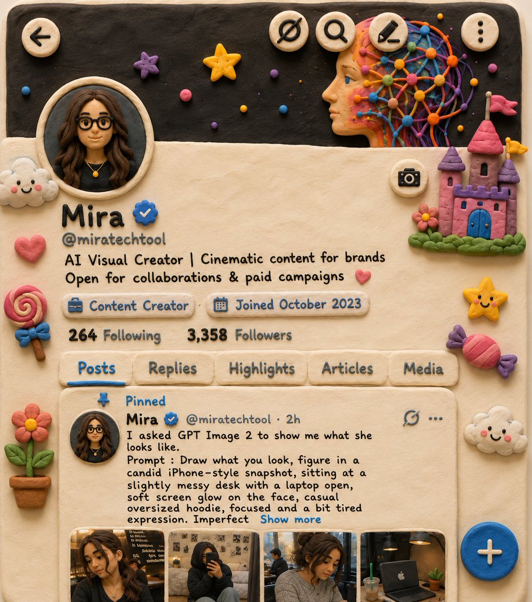 Claymation Style Scene Recreation AI image template preview