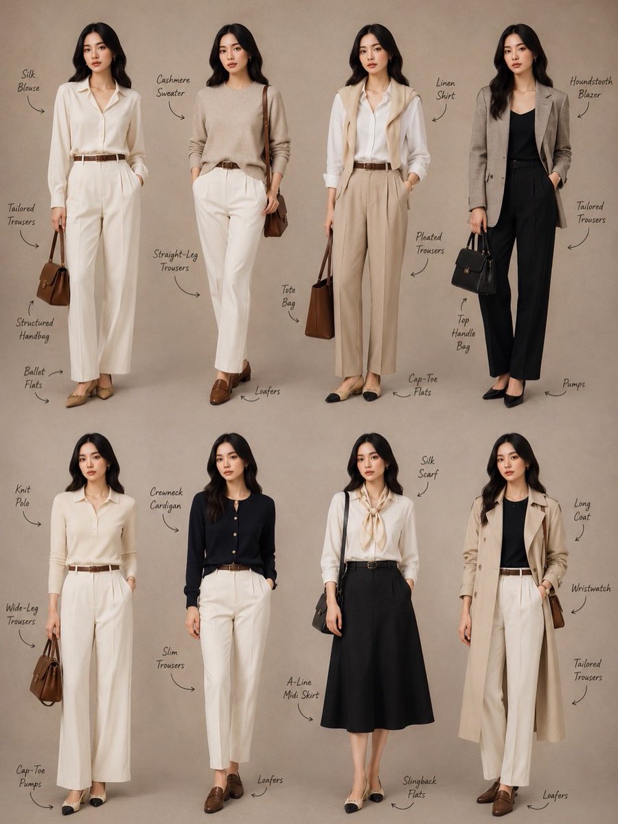 Minimalist Fashion Lookbook Collage AI image template preview