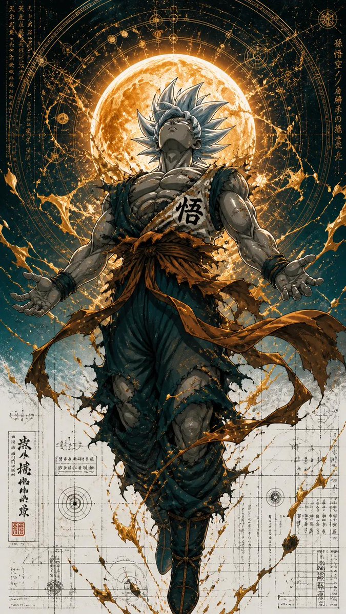 Ultra Detailed Shonen Anime Warrior AI image template preview