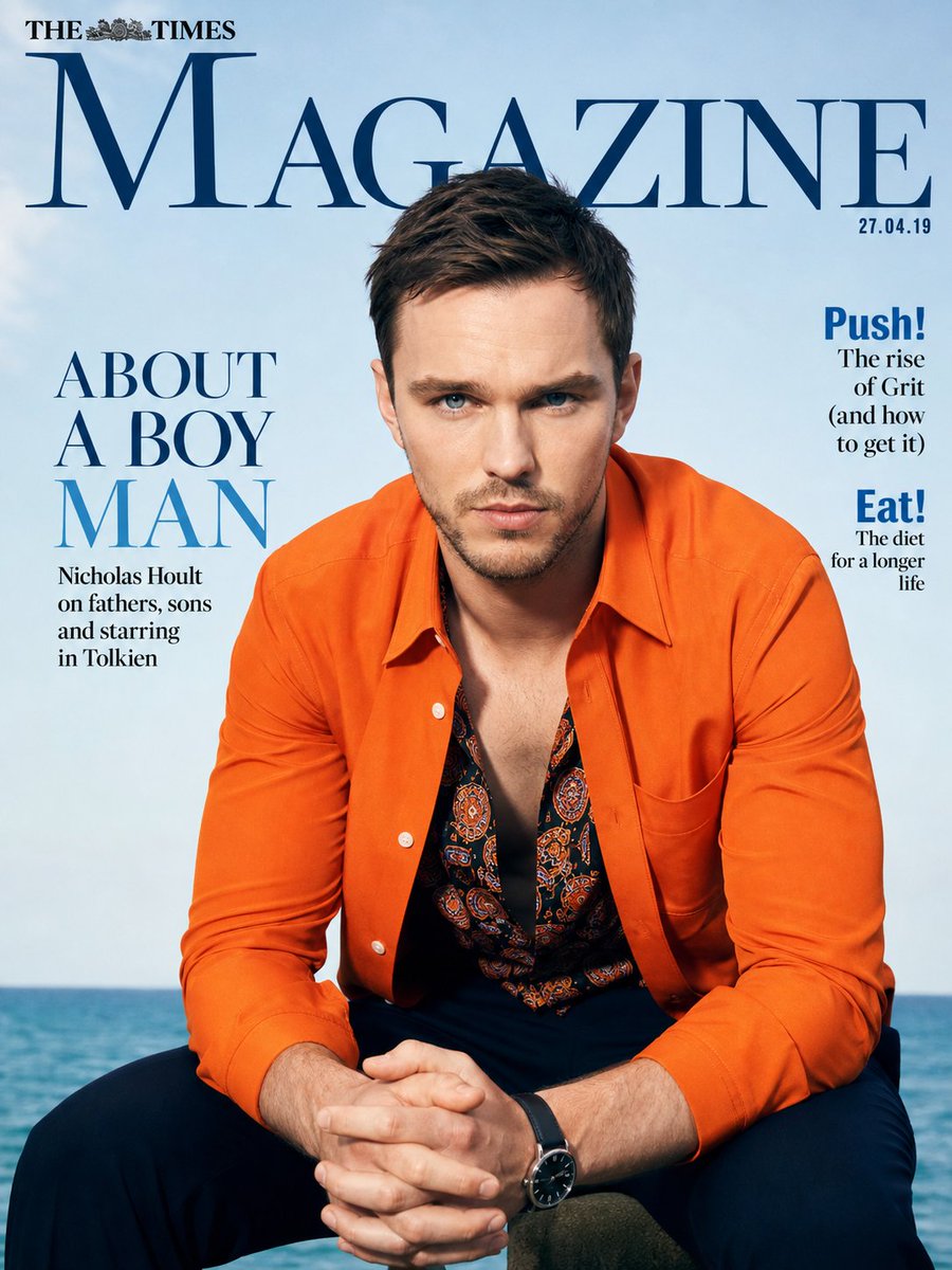 Professional Magazine Cover Portrait AI image template preview