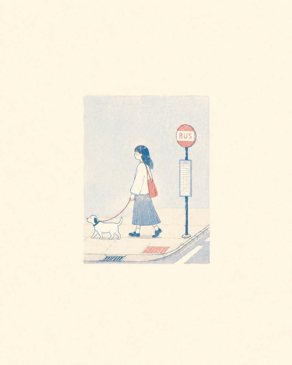 Minimalist Risograph Poetic Style AI image template preview