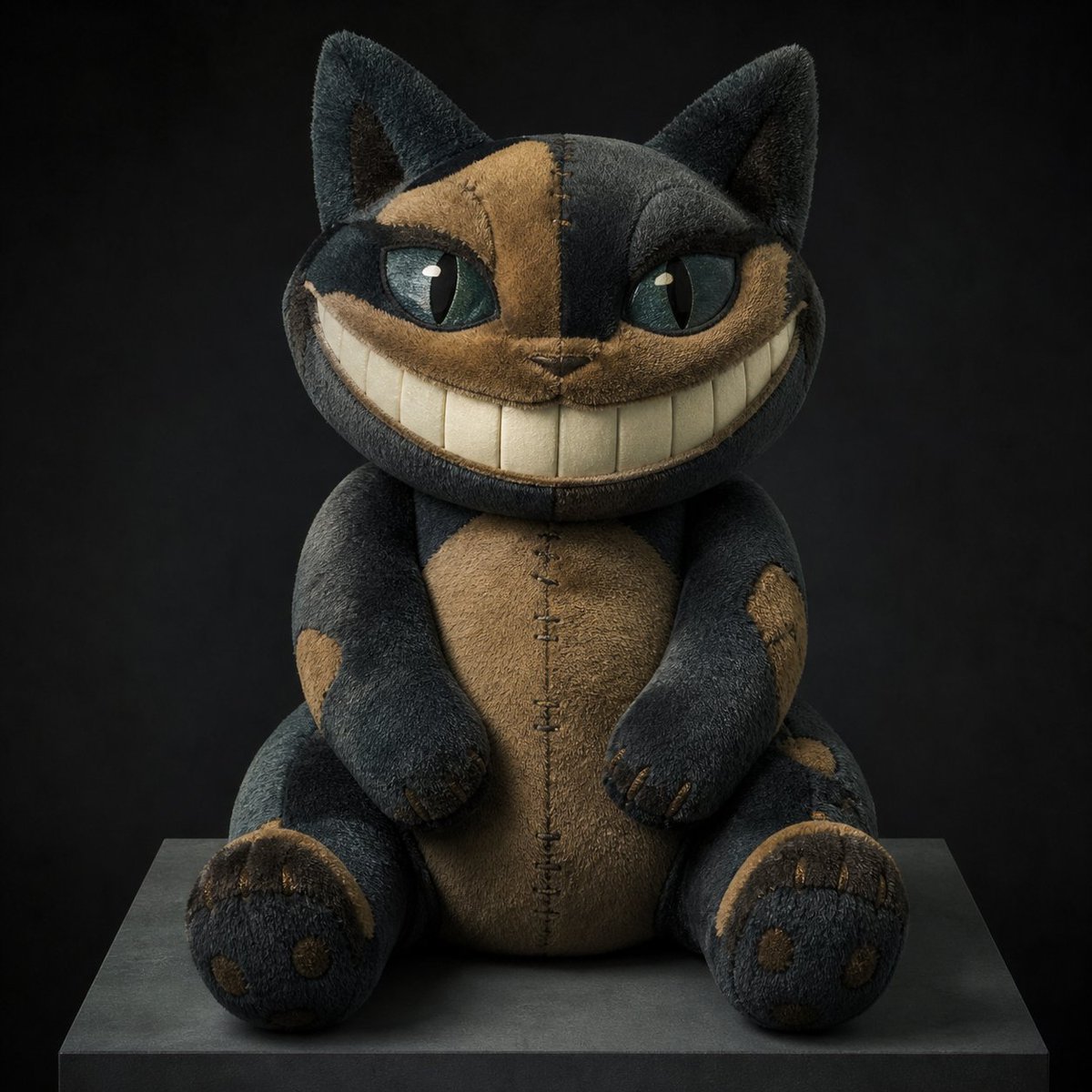 Cheshire Cat Plush Toy Photo AI image template preview