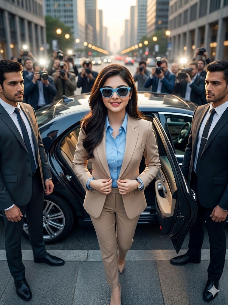 Cinematic Billionaire Lifestyle Portrait AI image template preview