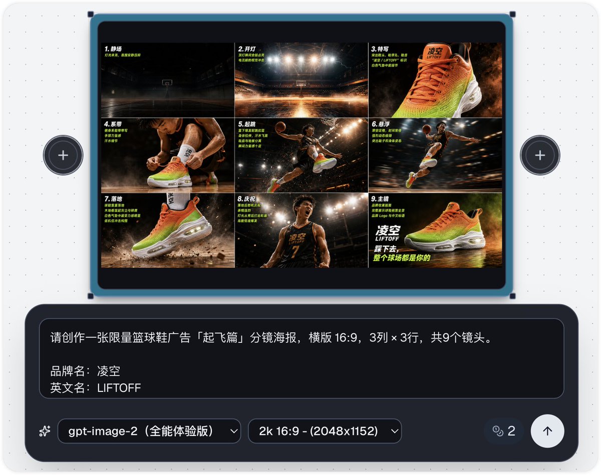 Basketball Shoe Storyboard Advertisement AI image template preview