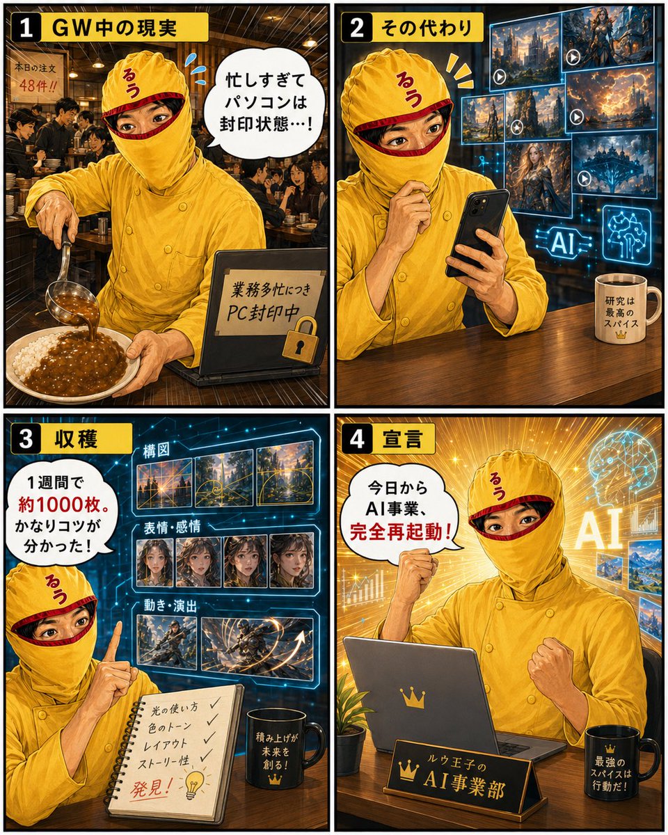 Curry Chef AI Restart Comic AI image template preview