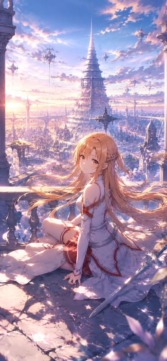 Masterpiece Anime Fantasy Girl AI image template preview