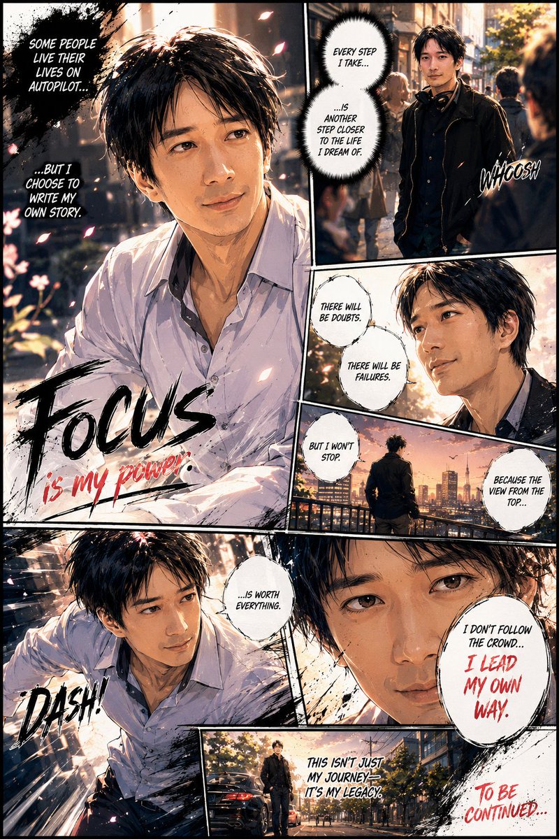 Personalized Manga Storyboard Page AI image template preview