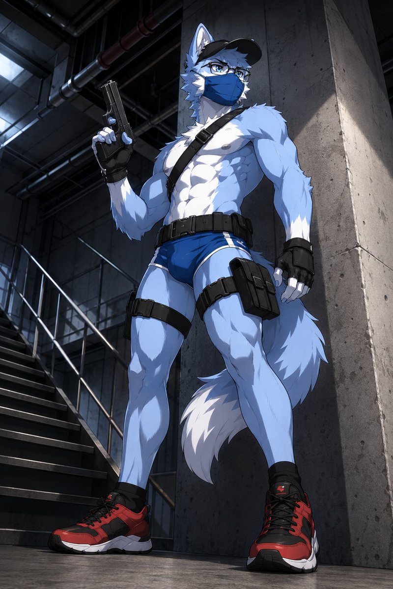 Masked Wolf Tactical Agent AI image template preview