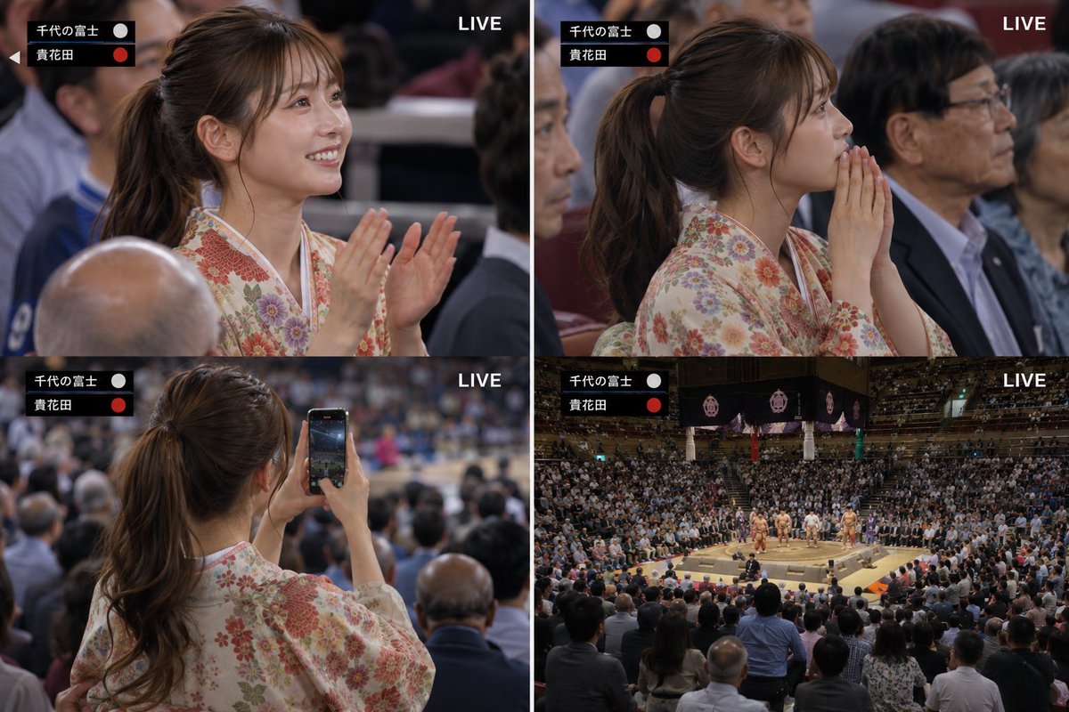 Live Sumo Broadcast Collage example 2