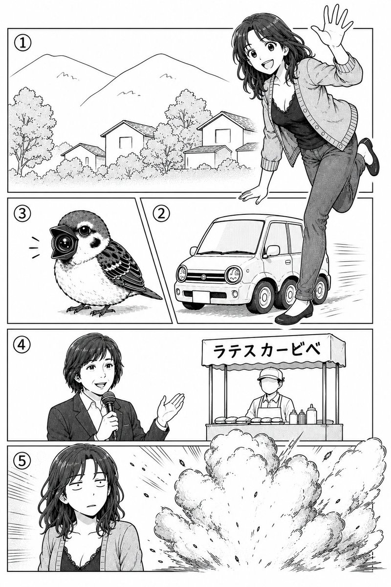 Polished Manga Page From Rough Storyboard example 2